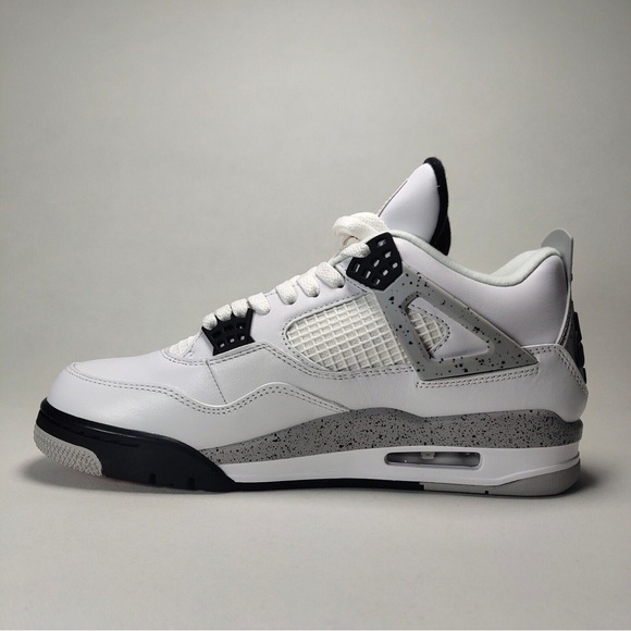 Jordan 4 Golf Shoes - White Cement